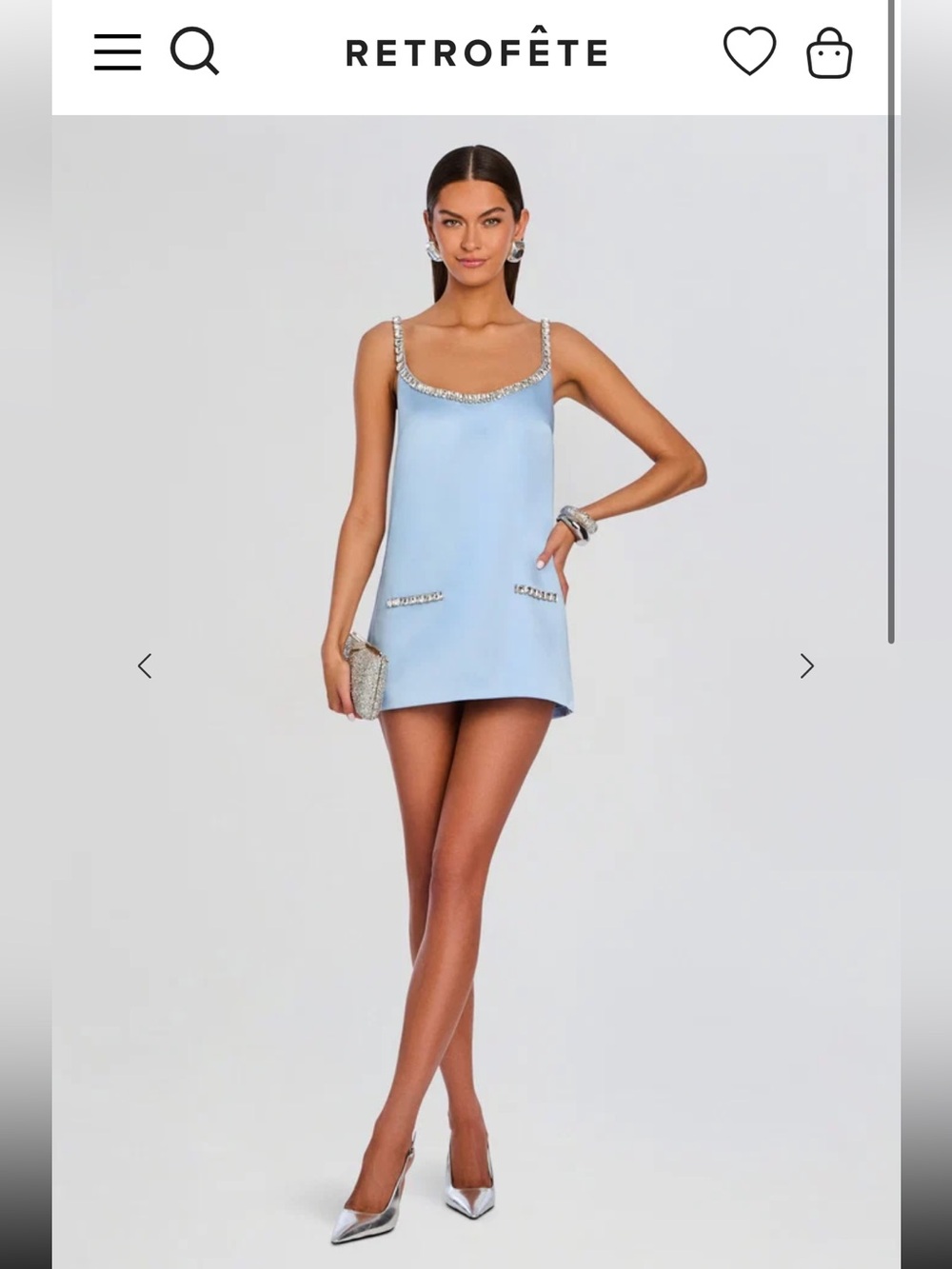 NWT Retrofete Reilly Embellished Dress